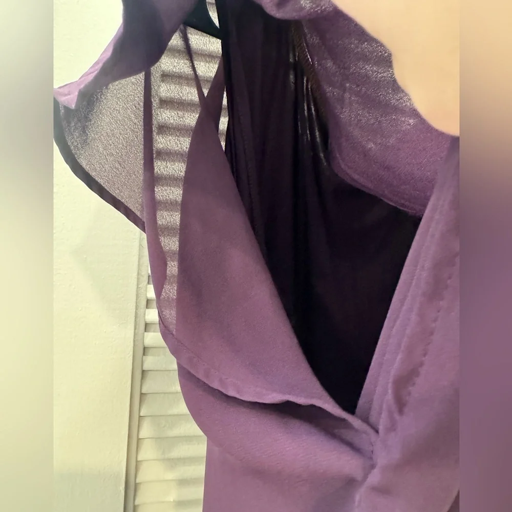 casual purple top